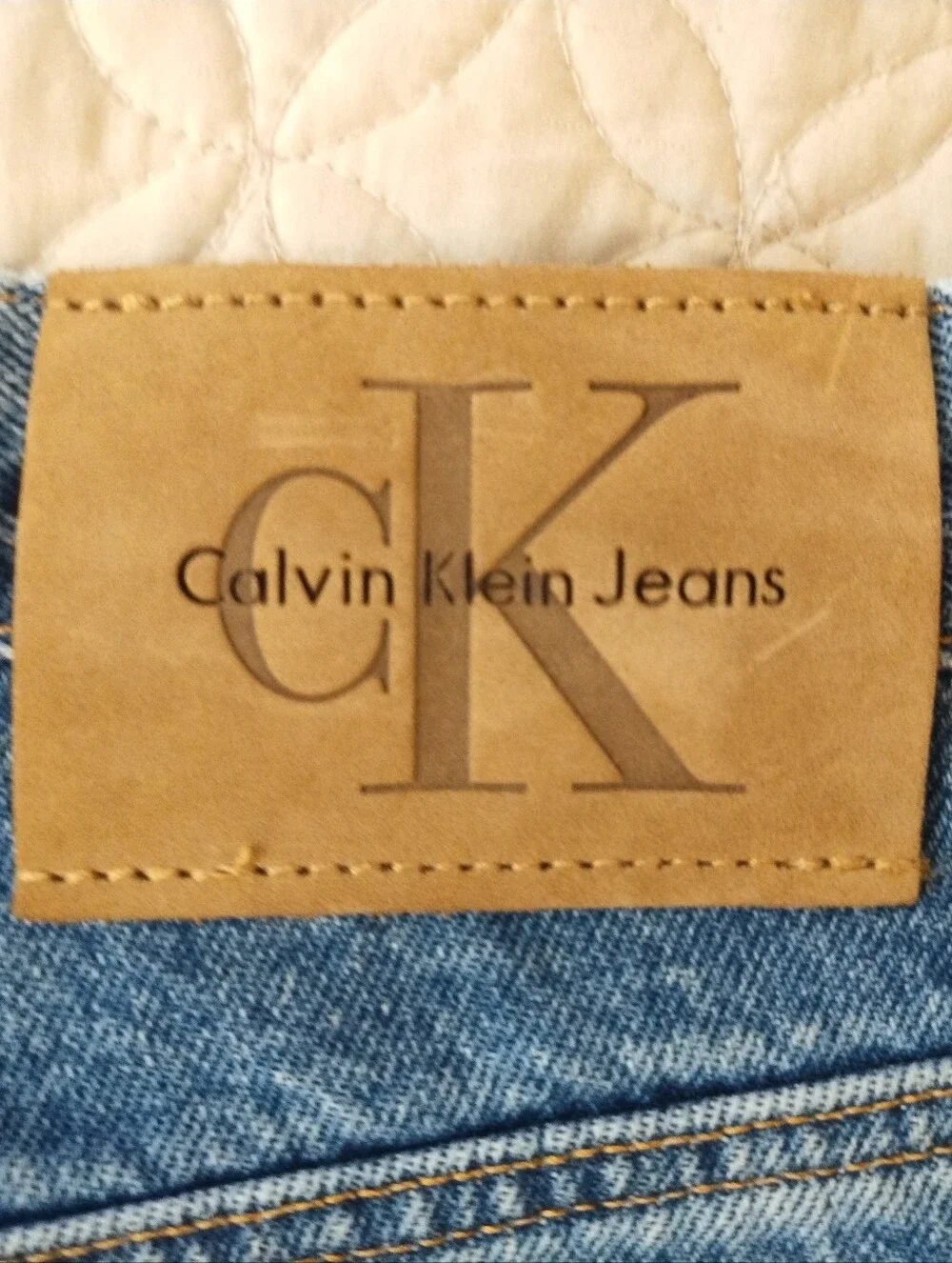 Vintage 90s Calvin Klein BMPP171 Easy Fit Jeans 38x32 Double Stone